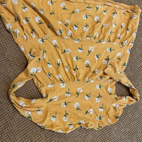 Crewcuts Orange Floral Kids Dress - Picture 5 of 5